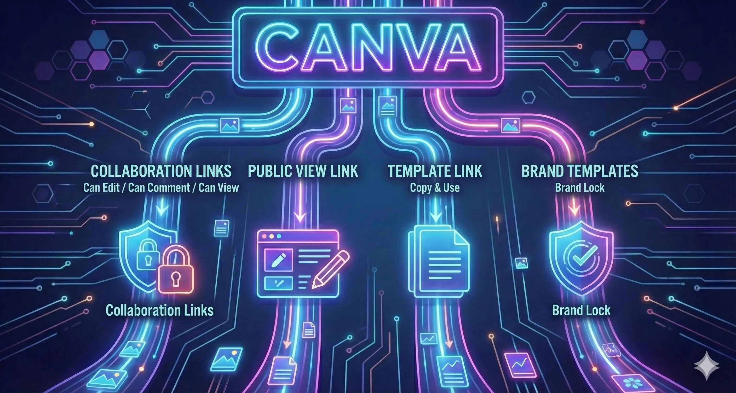 Canva 連結設定全攻略：搞懂存取權限 / 檢視連結 / 範本連結及品牌範本差異性